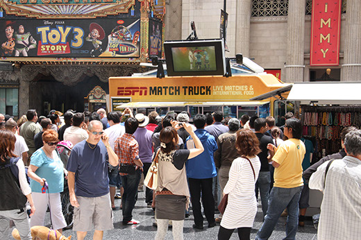ESPN Match Truck Crowd